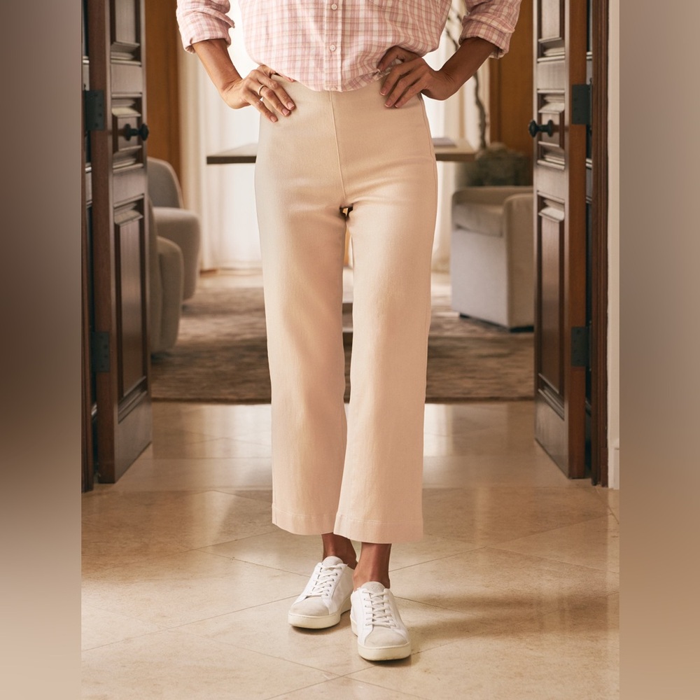 Frank &Eileen WESTPORT ILLUSION Wide-Leg Pull-On Pants Size Medium